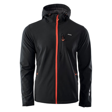 Softshell barbati ELBRUS IVER Black/Spicy Orange – Jachetă Tehnică 3L