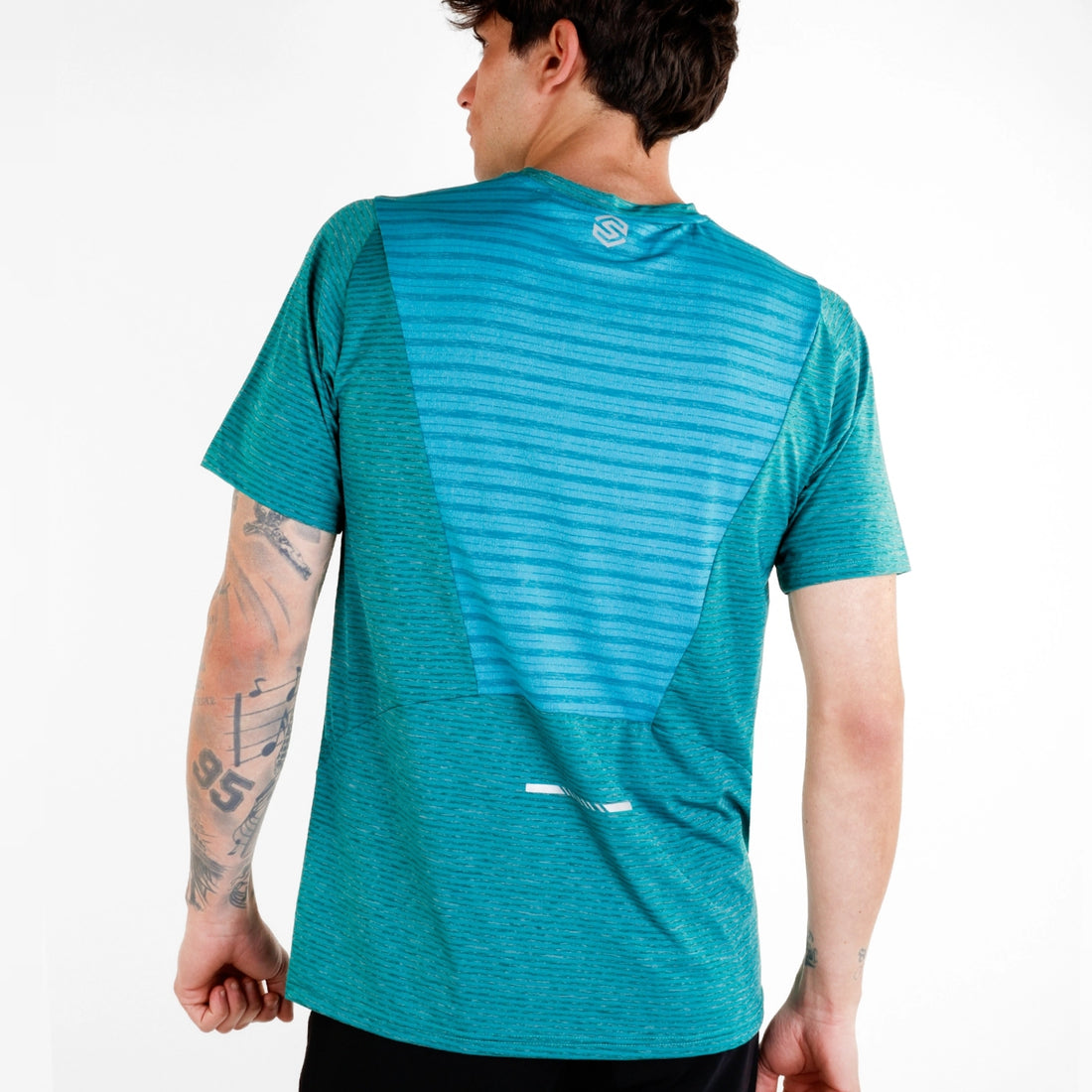 Tricou Tehnic Bărbați SpherePro Eitan – Running & Trekking, Verde Mixt