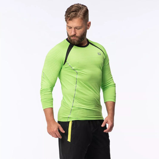 Tricou Mânecă Lungă Bărbați IQ IMARK – Jasmine/Green, Tehnic & Confortabil