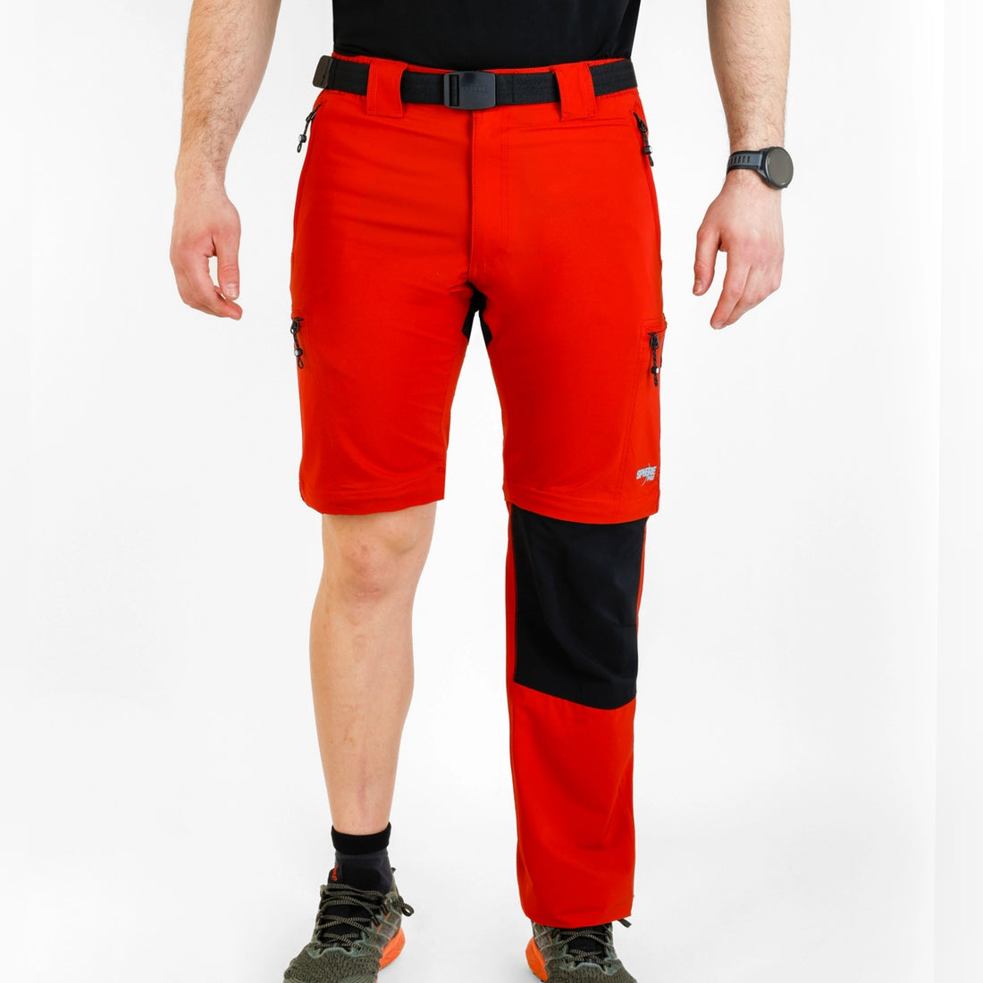 Pantaloni Bărbați 2 în 1 Modulabili SpherePro Kingston – Tierra/Roja, Outdoor & Trekking