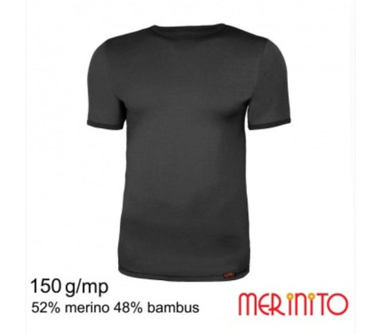 Merinito – Tricou Bărbați Merino 52% + Bambus 48% 150g