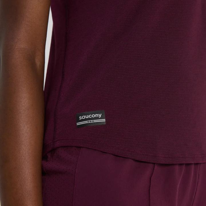Saucony Stopwatch – Tricou Alergare Damă Mânecă Scurtă
