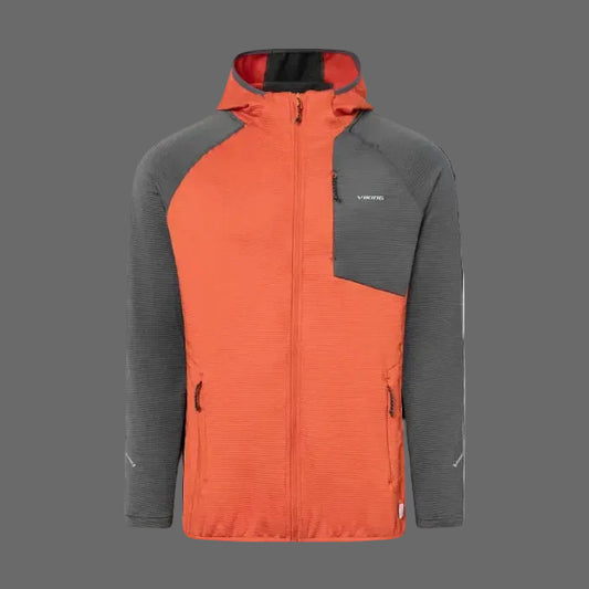 Midlayer bărbați Viking Birger Hoodie Orange/Grey