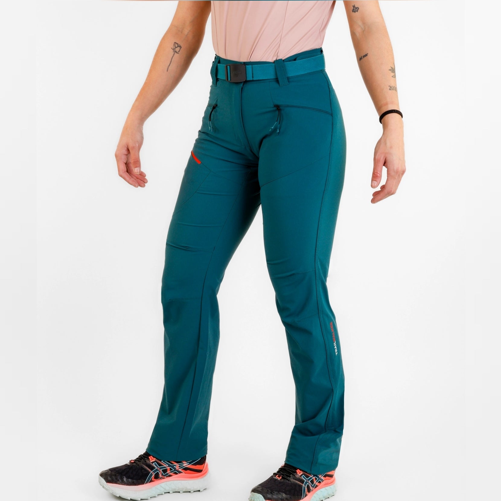 Pantaloni femei SpherePro Cindirella verde/tiera