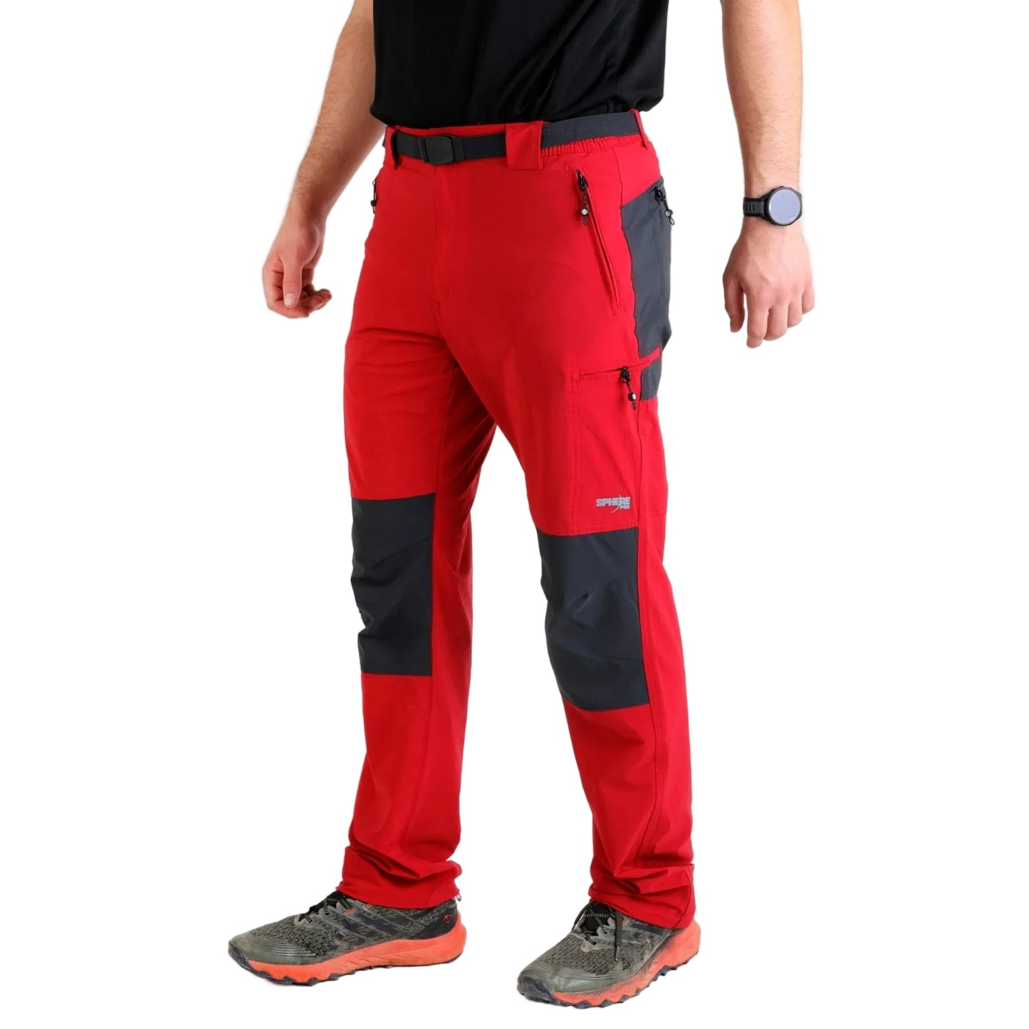 Pantaloni drumeție bărbați SPHERE PRO KYLO HIKE PANTS ROJO– ușori & rezistenți