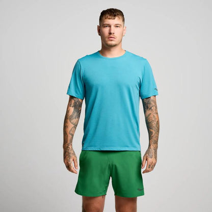 Saucony Stopwatch – Tricou Alergare Bărbați Mânecă Scurtă