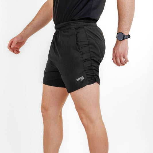 Șort 2în1 alergare montană trail SpherePro Dalil negro
