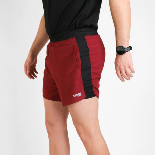 Șort 2în1 alergare montană,trail SpherePro Amin- grenate