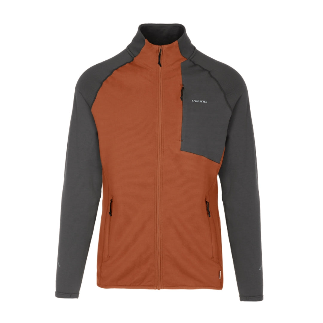 Midlayer barbati Viking Birger orange-grey