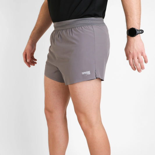 Șort 2în1 alergare montană trail SpherePro Zaid gris