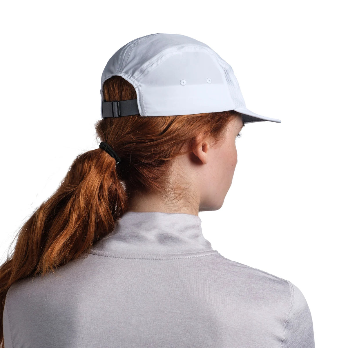 Sapca unisex Buff 5 PANEL GO SOLID WHITE