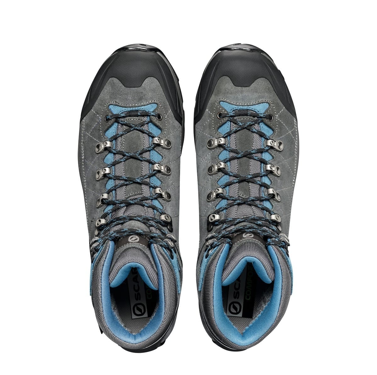 Scarpa Kailash Trek Gore-Tex Shark Gray Lake Blue Ghete Drumetie Barbati