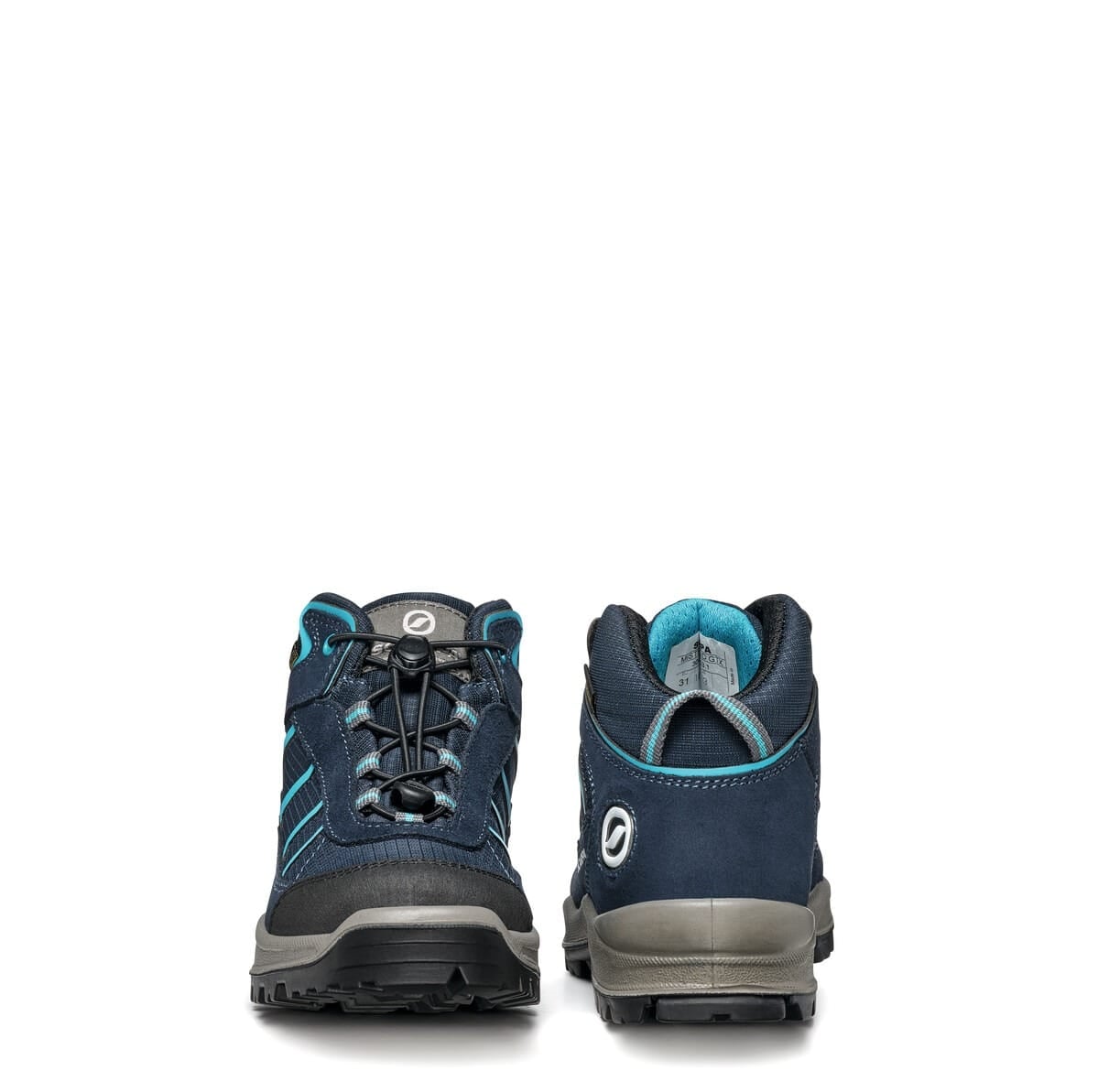 Scarpa Mistral Kid Gore-Tex Navy Turquoise Ghete Drumetie Copii