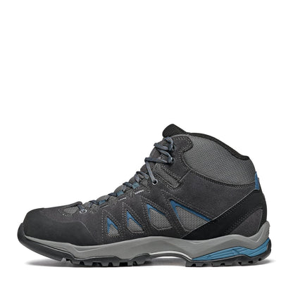 Scarpa Moraine Mid Gore-Tex Gray Storm Gray Lake Blue Ghete Drumetie Barbati