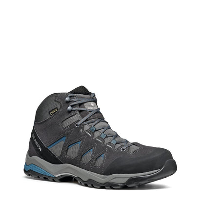Scarpa Moraine Mid Gore-Tex Gray Storm Gray Lake Blue Ghete Drumetie Barbati