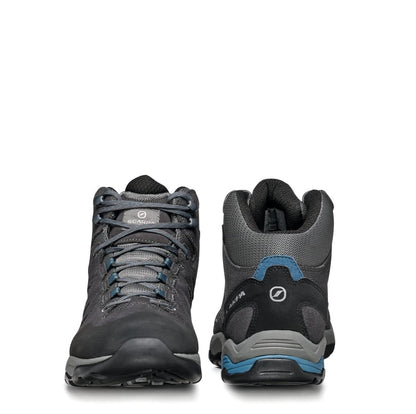 Scarpa Moraine Mid Gore-Tex Gray Storm Gray Lake Blue Ghete Drumetie Barbati