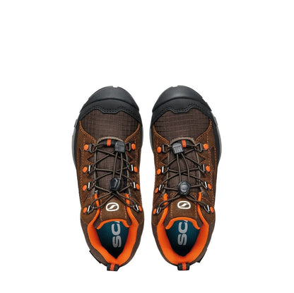 Scarpa Neutron Mid S Kid Gore-Tex Dark Brown Orange Ghete Drumetie Copii