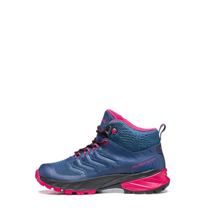 Scarpa Rush Mid Kid Gore-Tex Blue Fluxia Ghete Drumetie Copii