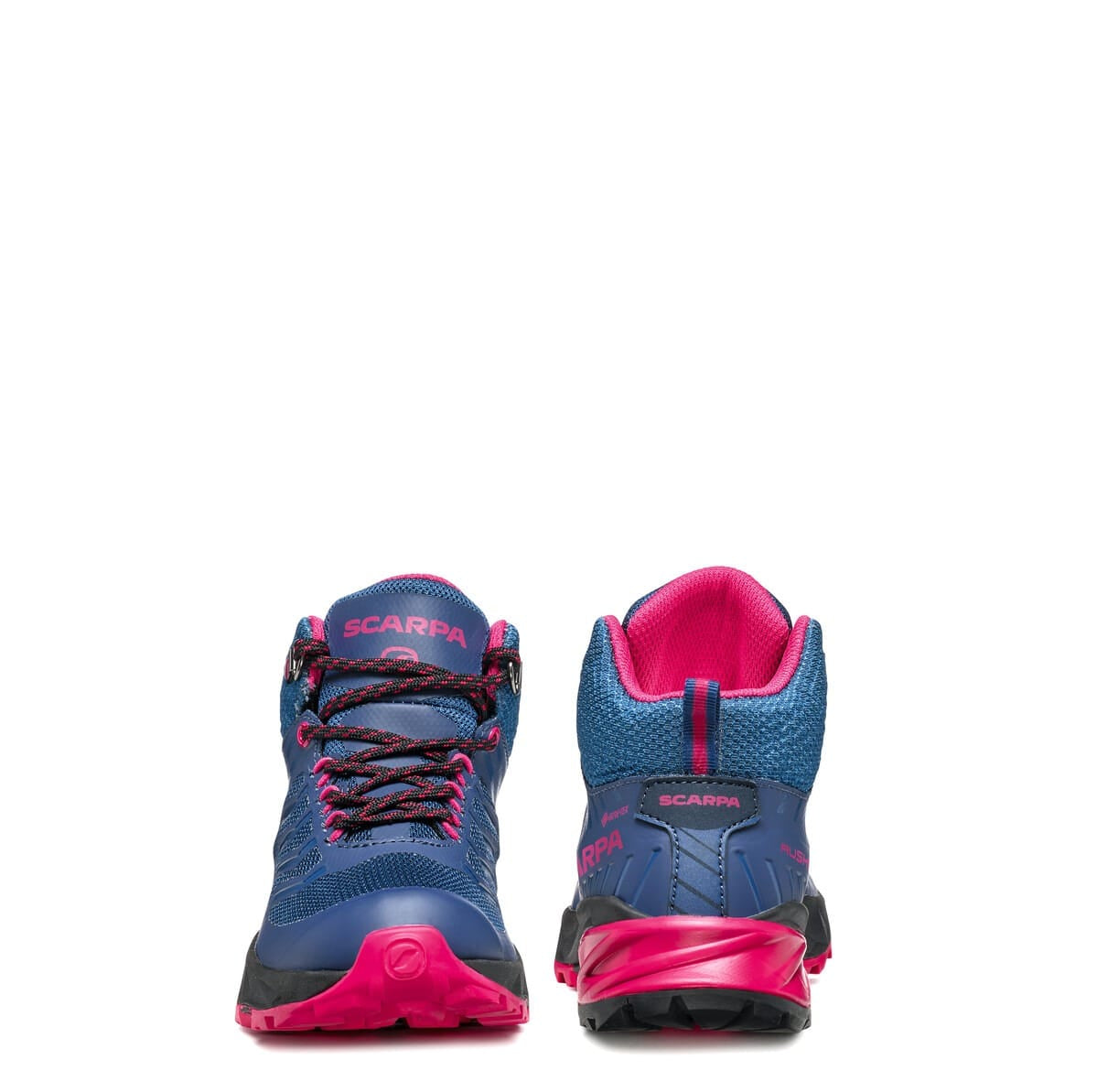 Scarpa Rush Mid Kid Gore-Tex Blue Fluxia Ghete Drumetie Copii