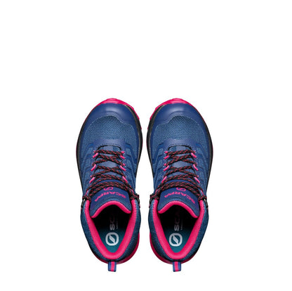 Scarpa Rush Mid Kid Gore-Tex Blue Fluxia Ghete Drumetie Copii