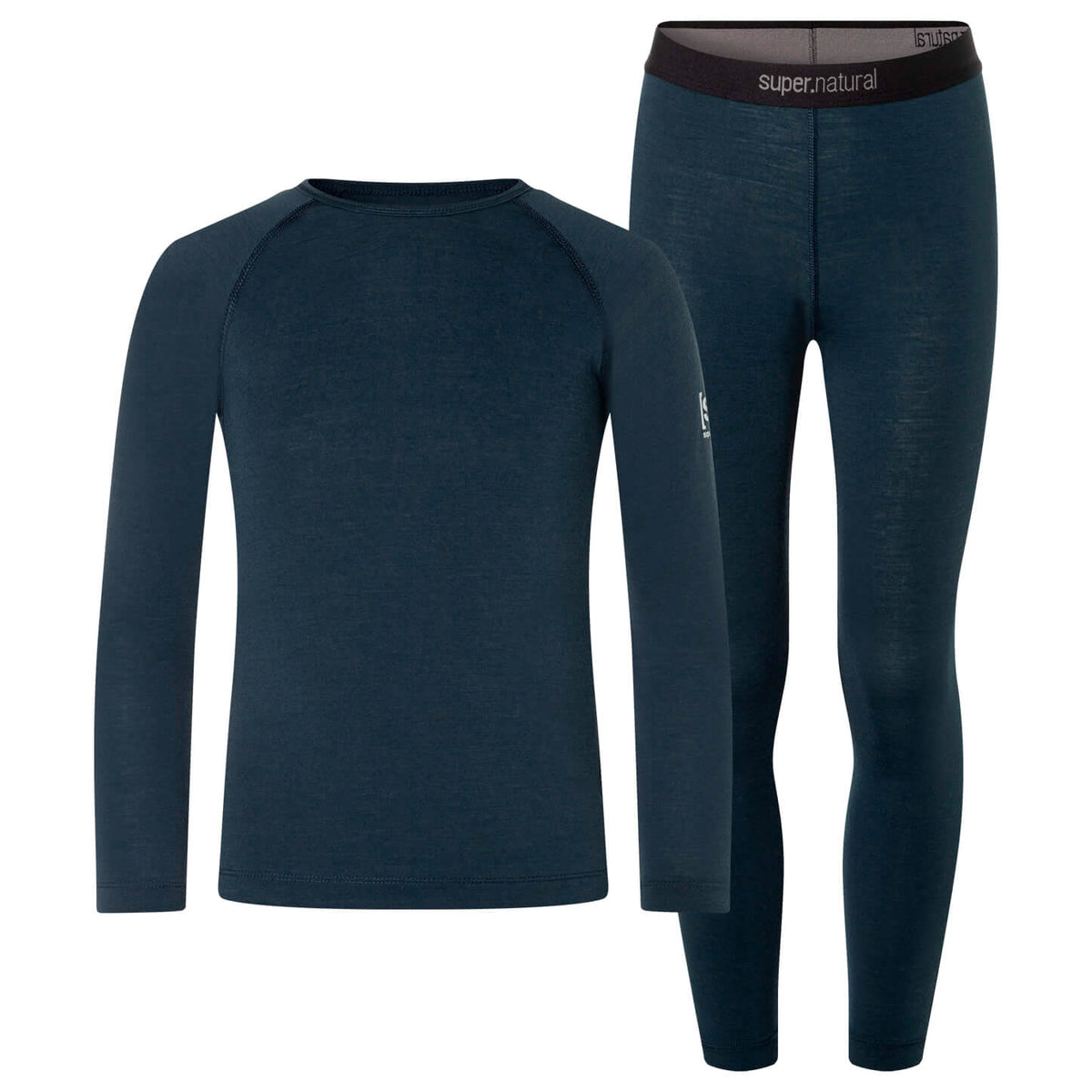 Set bluza cu pantaloni pentru copii SN Super.Natural K TUNDRA175 BASE SET BLUEBERRY