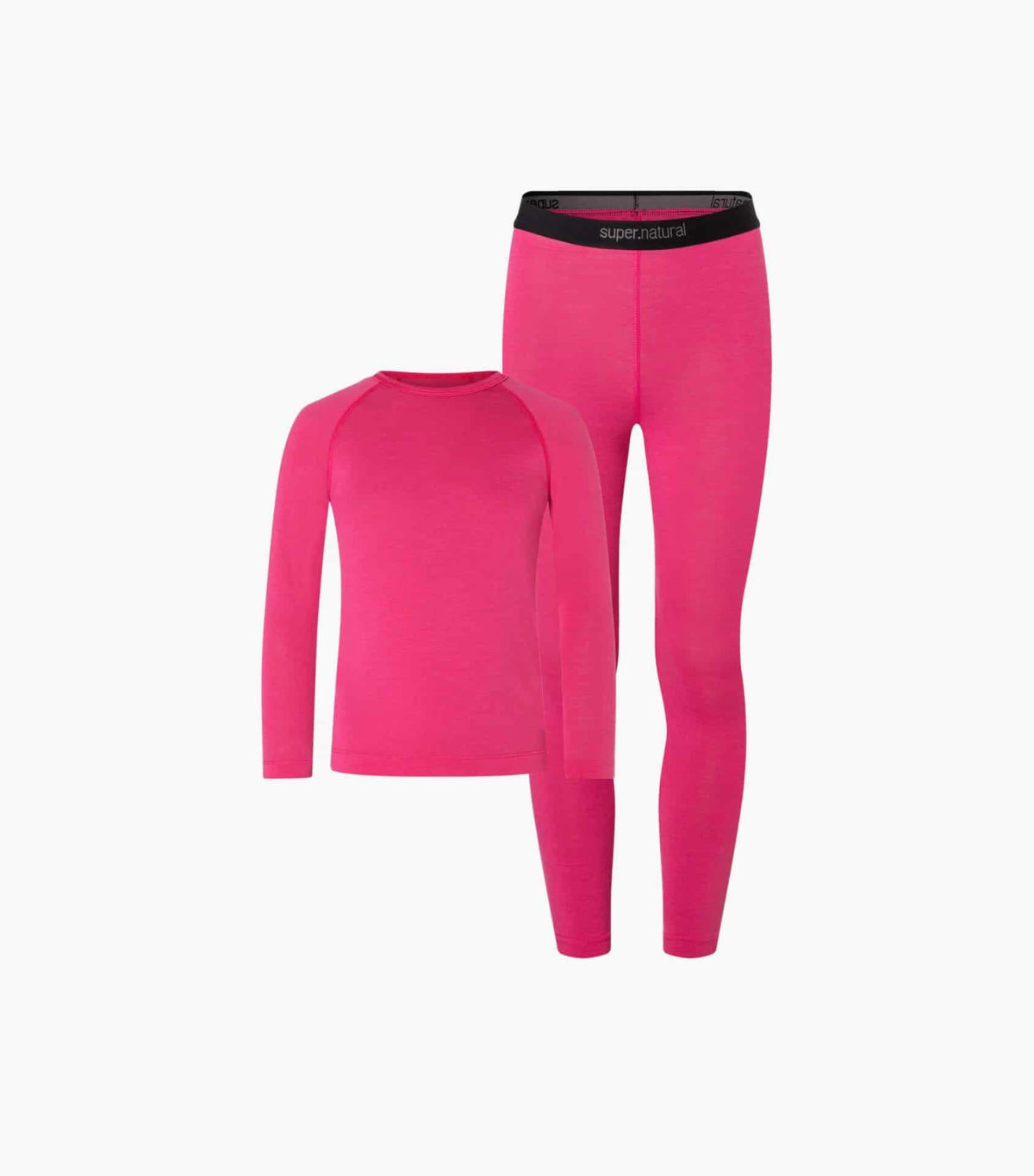 Set bluza cu pantaloni pentru copii SN Super.Natural K TUNDRA175 BASE SET PINKY ROSE