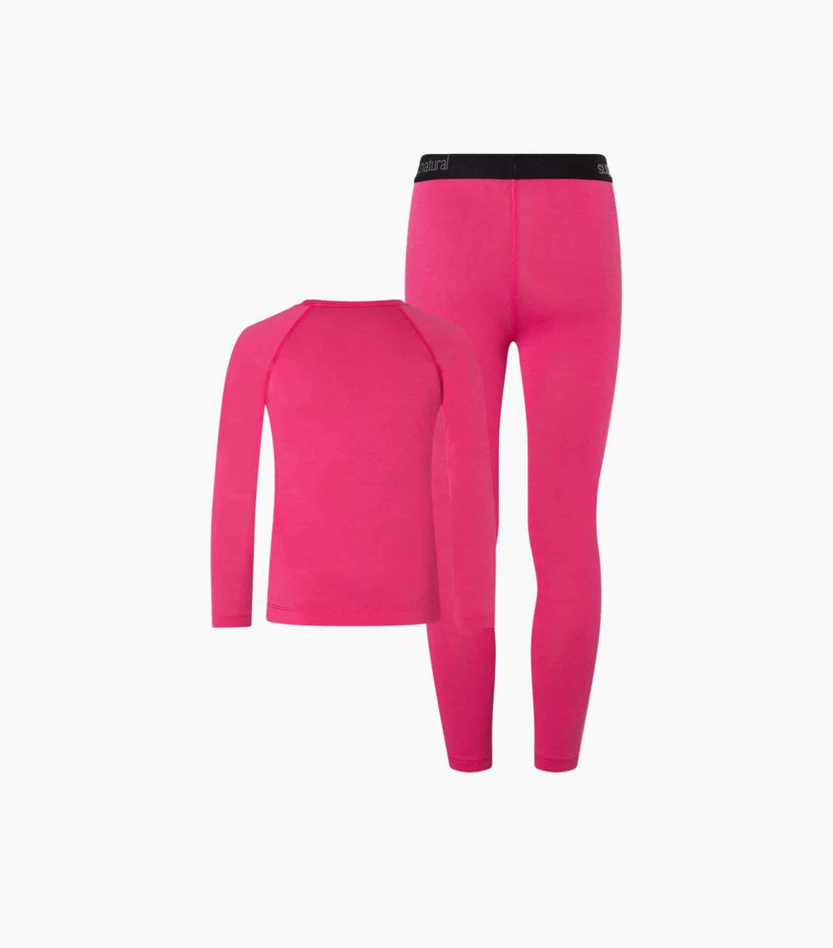 Set bluza cu pantaloni pentru copii SN Super.Natural K TUNDRA175 BASE SET PINKY ROSE