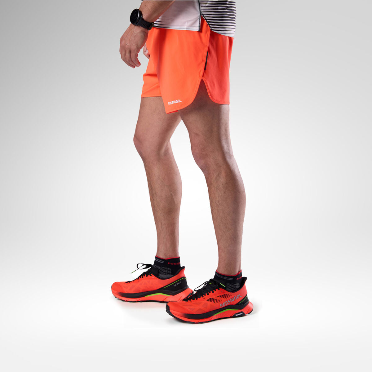 Short barbati Rossignol SAPA 5 Trail Running - Neon Red