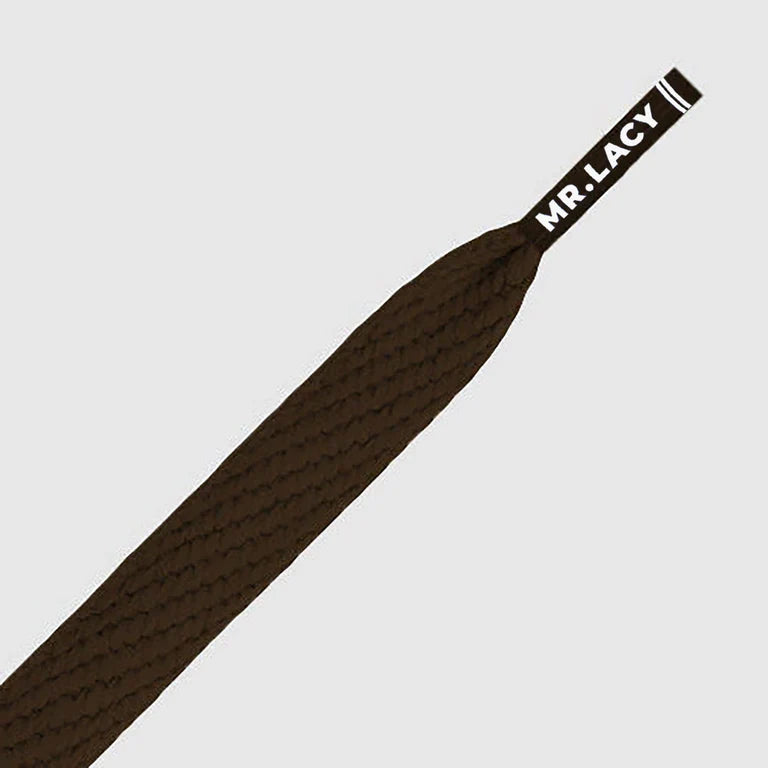 Sireturi Mr. Lacy FLATTIES Brown 130CM