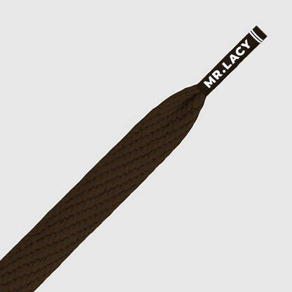 Sireturi Mr. Lacy FLATTIES Brown 130CM