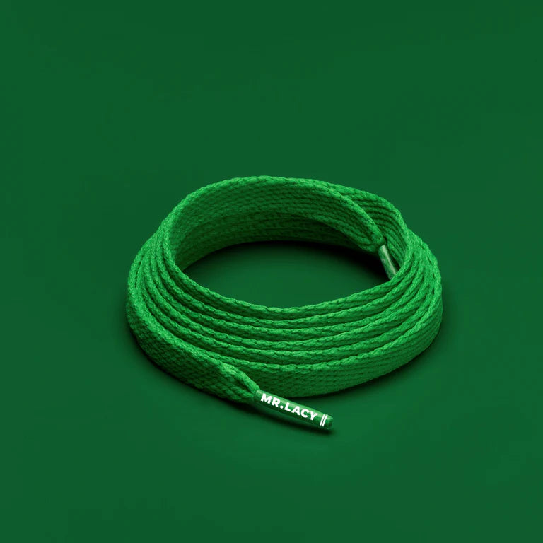 Sireturi Mr. Lacy FLATTIES Kelly Green 130CM