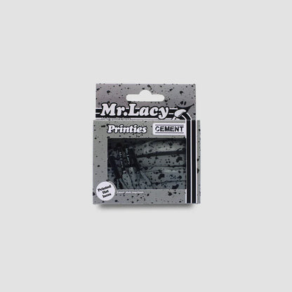 Sireturi Mr. Lacy PRINTIES 130CM Cement Grey Black Speckle