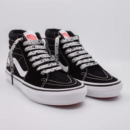 Sireturi Mr. Lacy PRINTIES 130CM Cement Grey Black Speckle