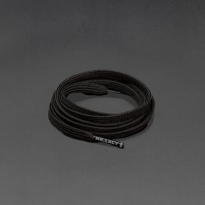Sireturi Mr. Lacy RUNNIES FLAT 120CM Black