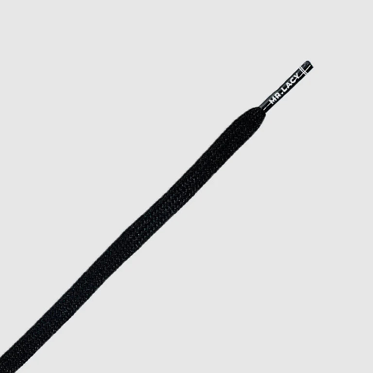 Sireturi Mr. Lacy RUNNIES FLAT 120CM Black