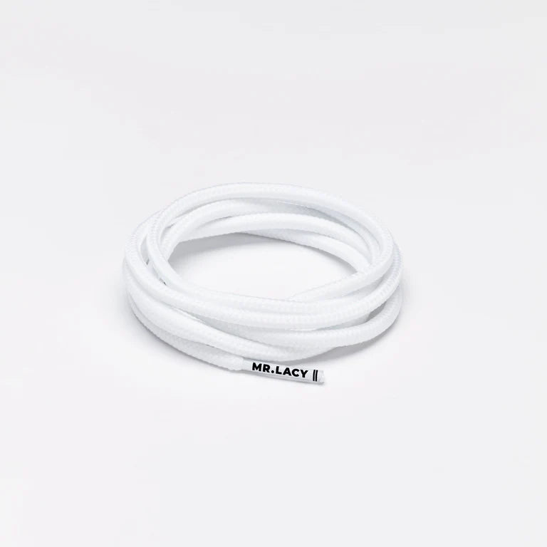 Sireturi Mr. Lacy ROUNDIES 120CM White