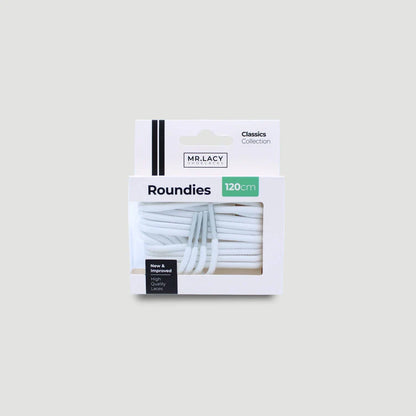 Sireturi Mr. Lacy ROUNDIES 120CM White