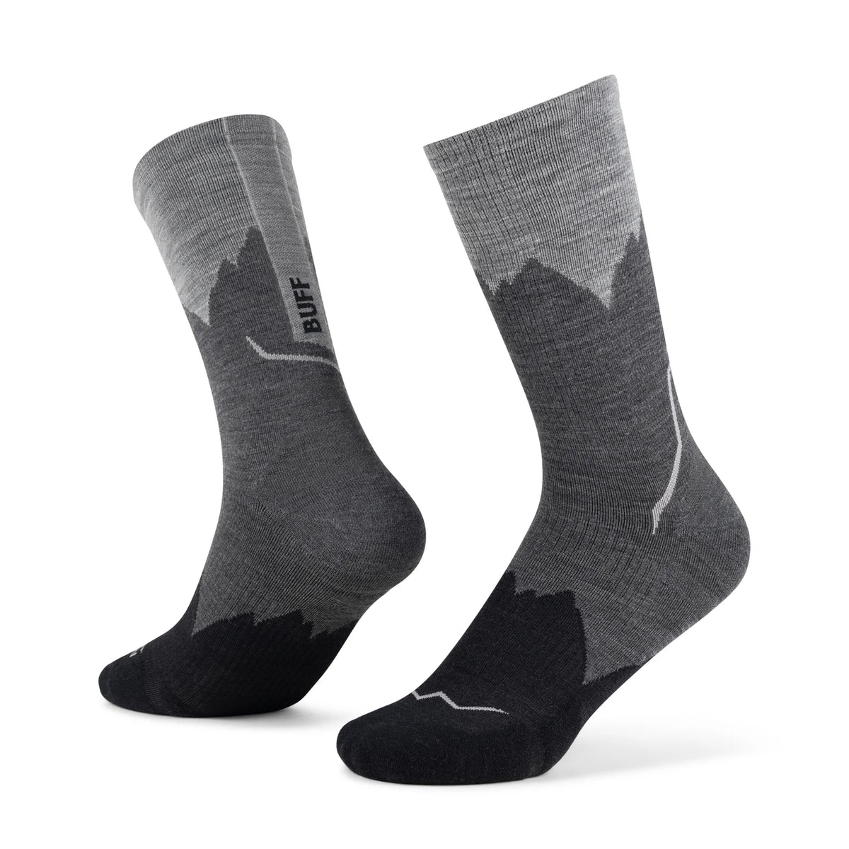 Sosete Buff Light Wool Merino Crew - LWC3 BLACK