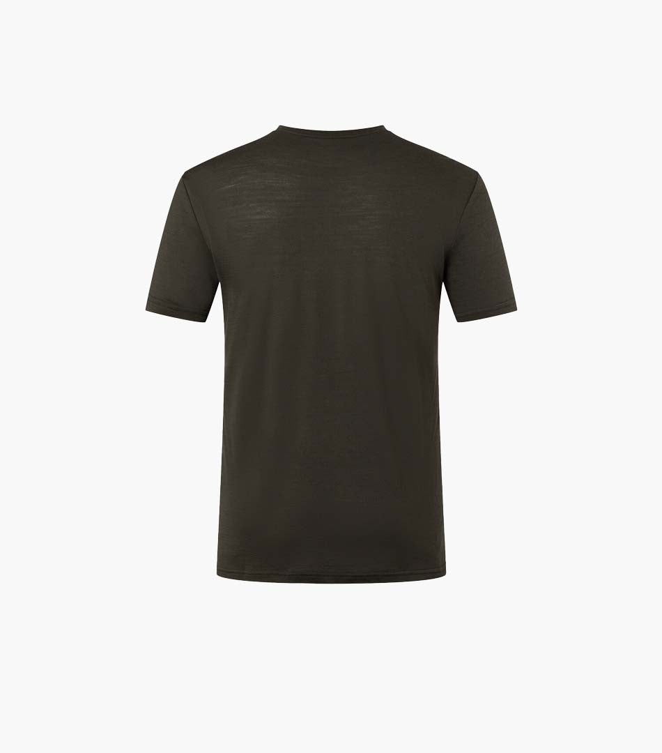 Tricou barbati cu merino SN-SUPERNATURAL - M LANDI - Black Ink Feather Grey