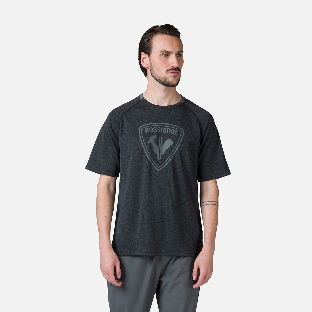 Tricou barbati Rossignol BIG PRINT - Black