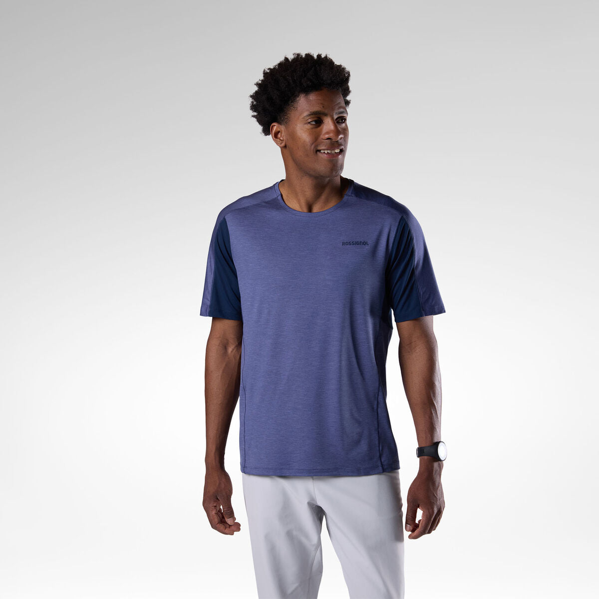 Tricou barbati Rossignol HIKING - True Night Blue Htr