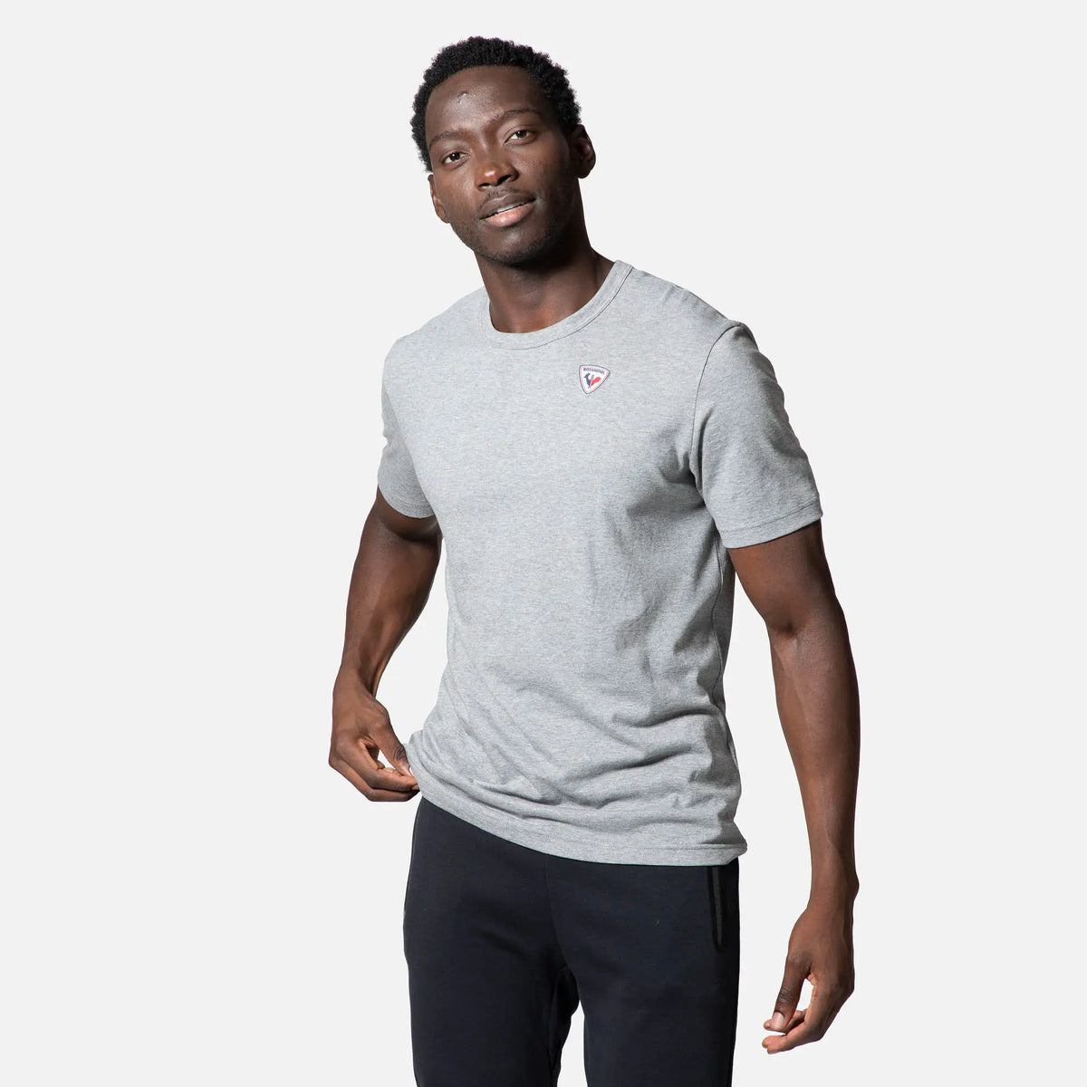 Tricou barbati Rossignol LOGO PLAIN Heather grey