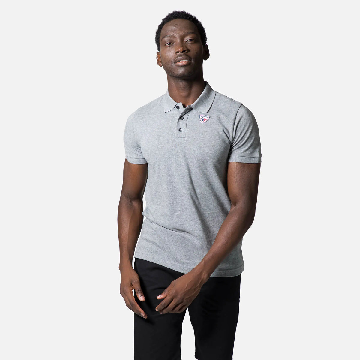 Tricou barbati Rossignol LOGO Polo Heather grey