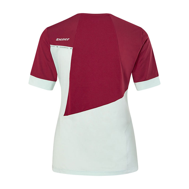 Tricou bike dama Ziener NEVINA Sangria red