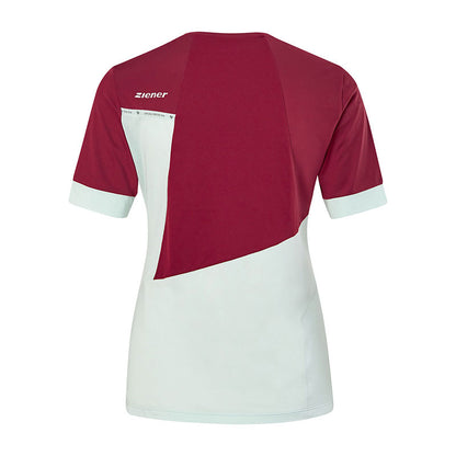 Tricou bike dama Ziener NEVINA Sangria red
