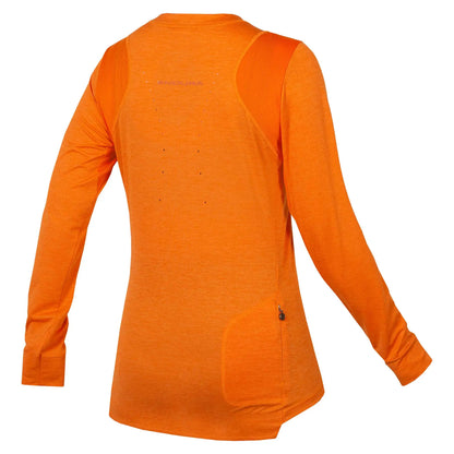 Tricou ciclism femei Endura SINGLETRACK LS JSY Orange