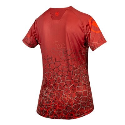 Tricou ciclism femei Endura SINGLE TRACK PRINT T LTD Cayenne