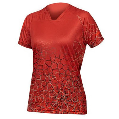 Tricou ciclism femei Endura SINGLE TRACK PRINT T LTD Cayenne