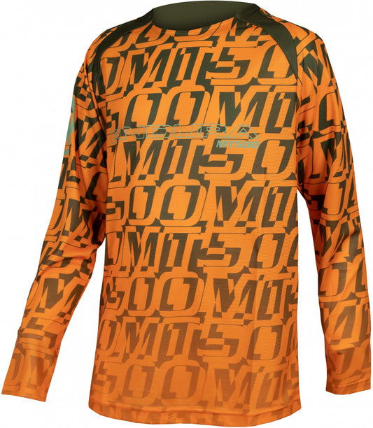Bluza copii Endura KIDS MT500 LS PRINT LTD Tangerine