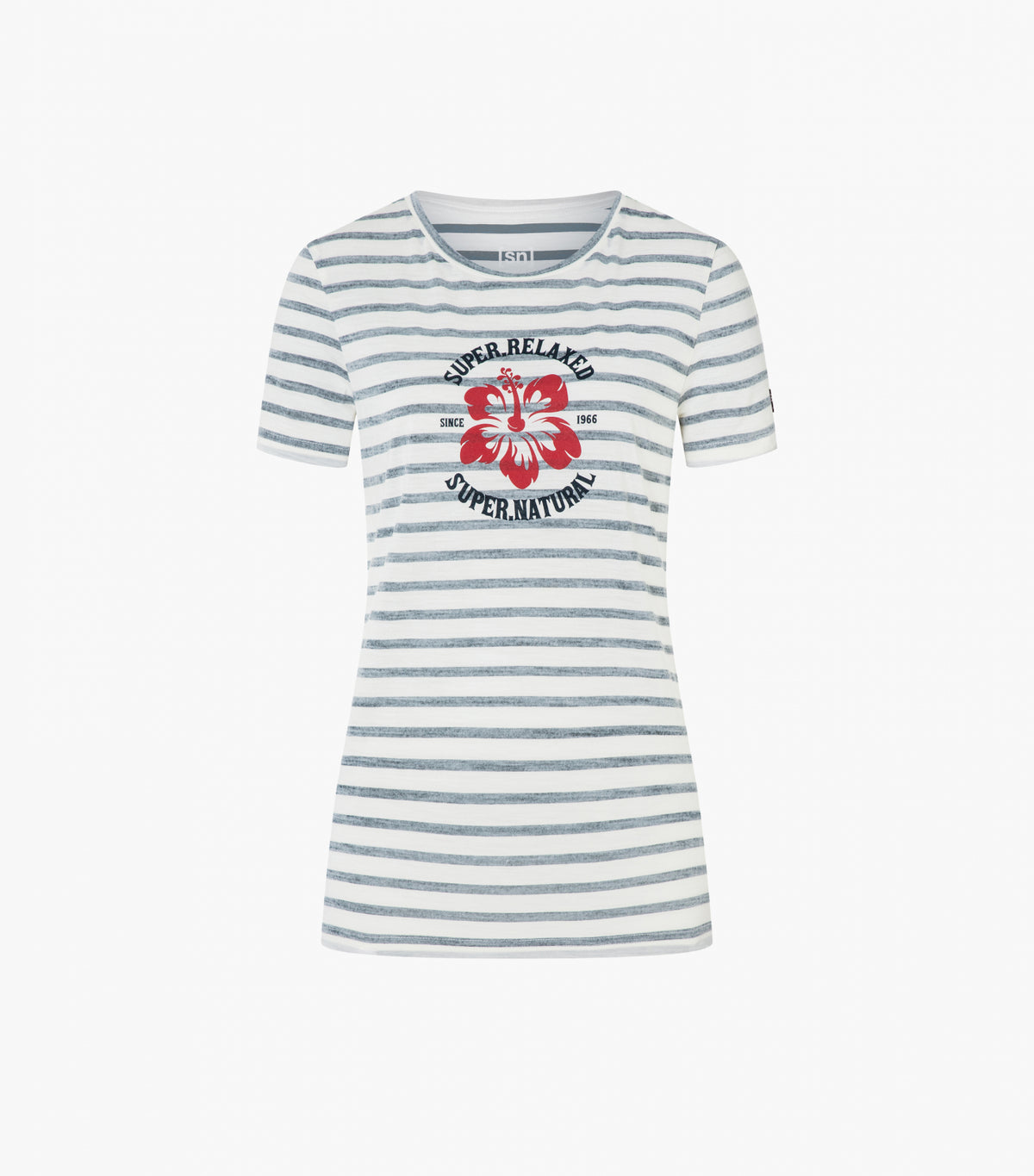 Tricou dama cu merino SN-SUPERNATURAL - W ROSE OF SHARON - Stripe Smile Salute